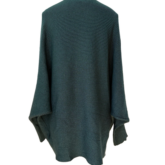 PHILOSOPHY Plus Sz 1X Knit Sweater Metallic Green Boatneck Dolman Sleeve Holiday - Picture 10 of 13